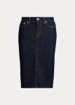 LDS04 LAUREN BY RALPH LAUREN DENIM SKIRT